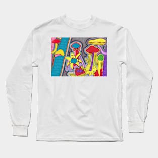 Very Colourful Mushrooms Long Sleeve T-Shirt